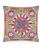 Dolce&Gabbana silk square cushion with Carretto print 45cm x 45cm - British product