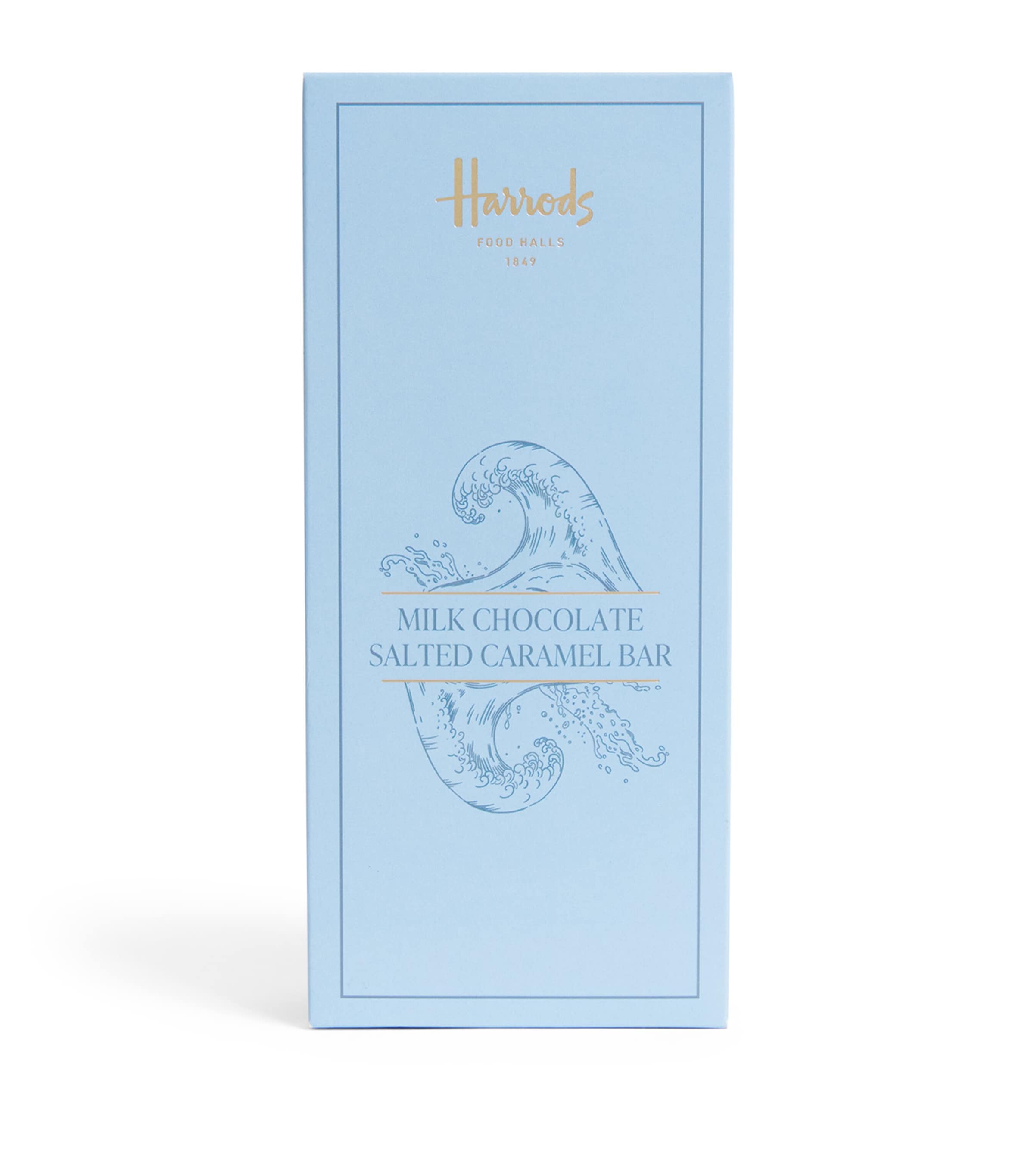 Harrods milk chocolate salted caramel bar 80g - British product