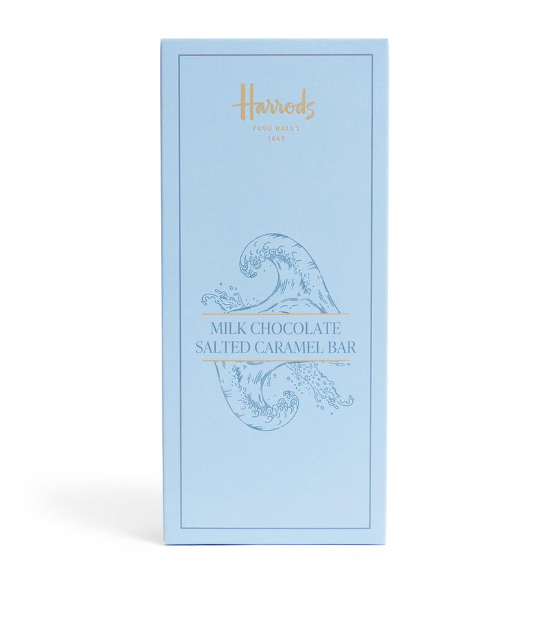 Harrods milk chocolate salted caramel bar 80g - British product