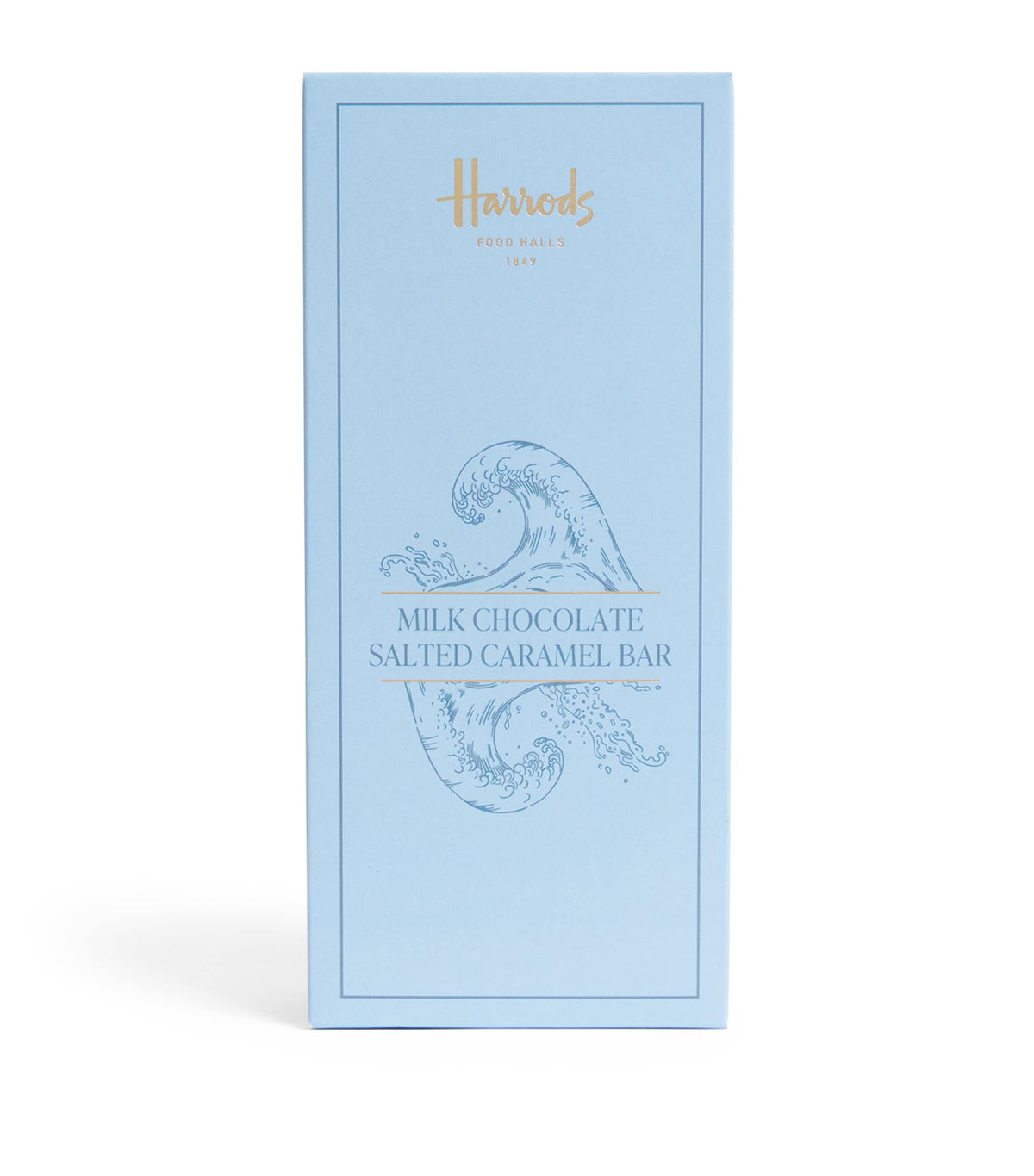 Harrods milk chocolate salted caramel bar 80g - British product
