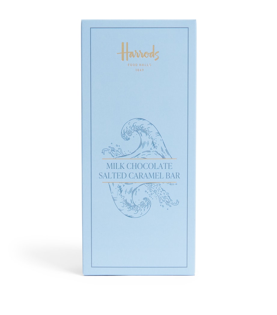 Harrods milk chocolate salted caramel bar 80g - British product