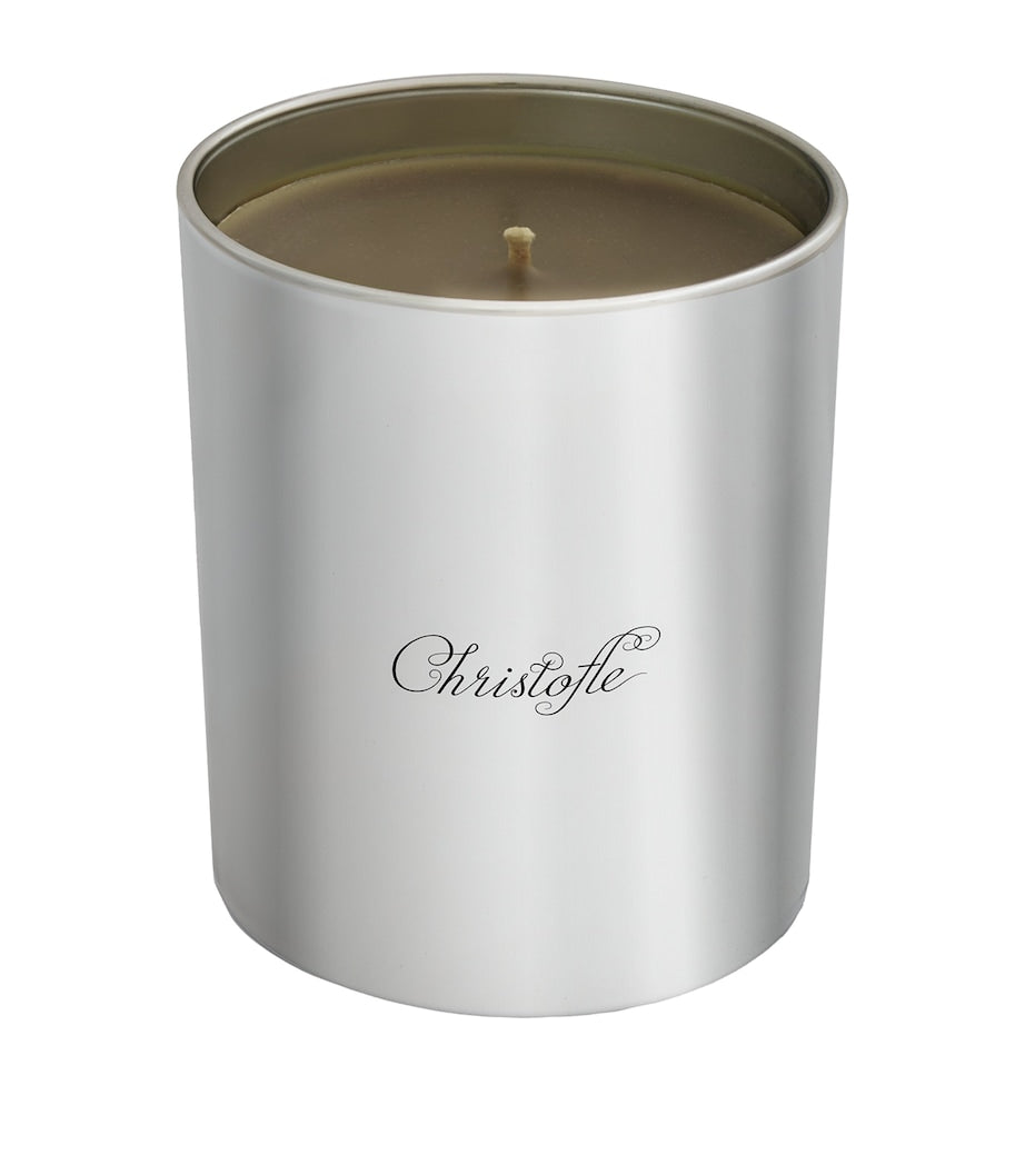 Christofle Miel Argent UNI candle in metallic glass container - British product