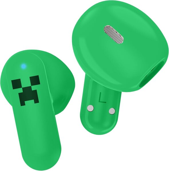 OTL Minecraft Creeper slide-open TWS earphones (British brand)