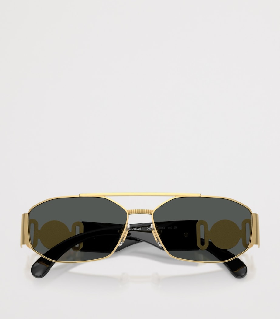 Versace VE2287 rectangular metal sunglasses - British product