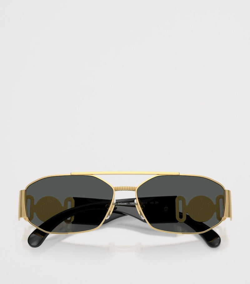 Versace VE2287 rectangular metal sunglasses - British product