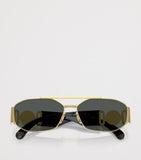 Versace VE2287 rectangular metal sunglasses - British product