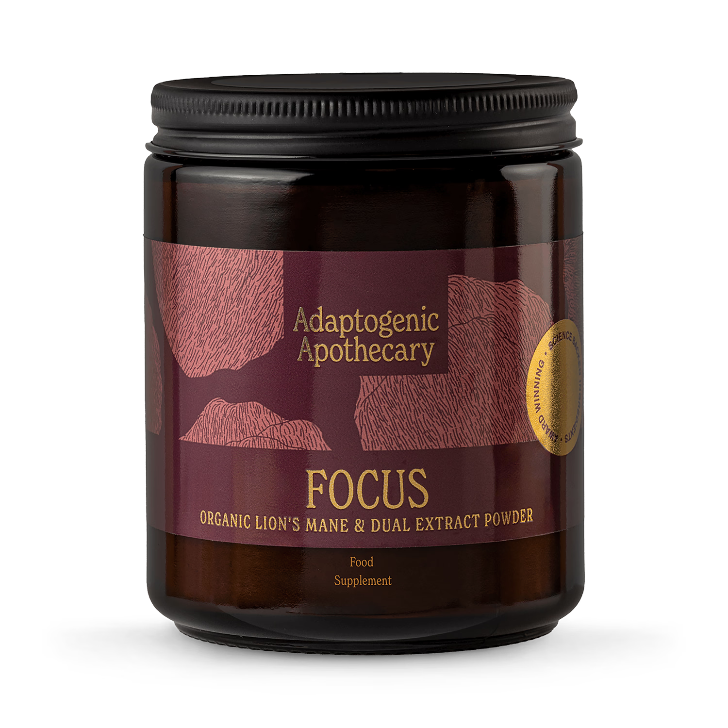 Adaptogenic Apothecary Focus mushroom powder 60g (British brand)