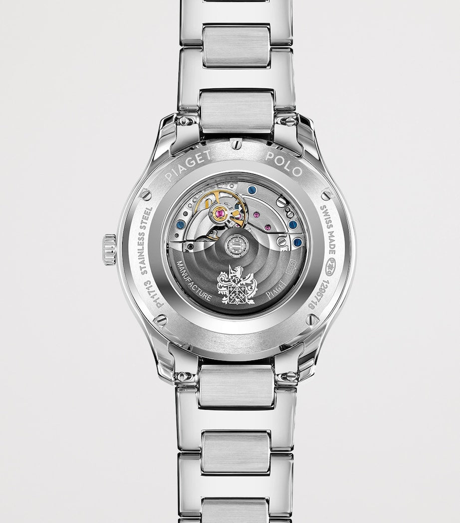 Piaget watch diamond indexes blue dial 36mm, UK version