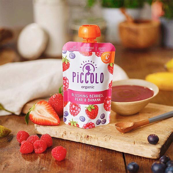 Piccolo Organic Blushing Berries & Pear 4m+ 100g