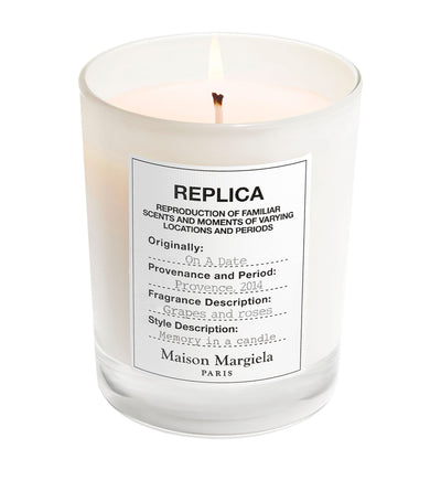 Harrods Scented Candle with Blackcurrant, Rose, and Vetiver Notes 185g- Buy online at McGrocer