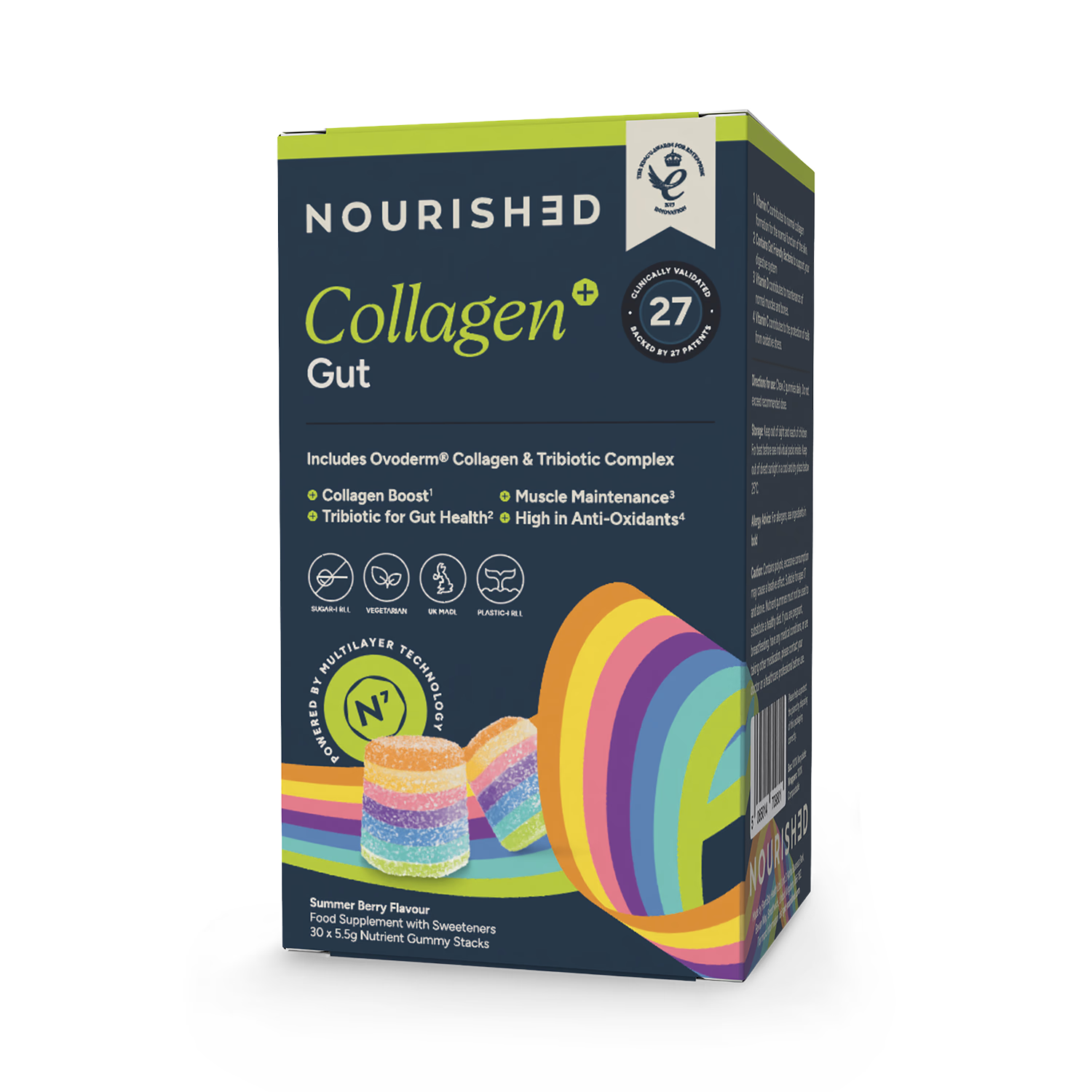 Collagen+ Gut gummies British Summer Berries 30 count (British brand)