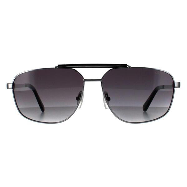 Guess aviator sunglasses silver gradient metal frame (British brand)