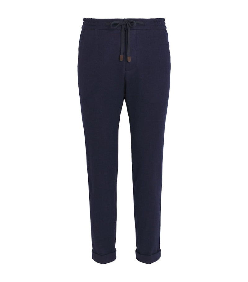 Slim-Fit Coloured Denim Biker Trousers with Multiple Zipped Pockets