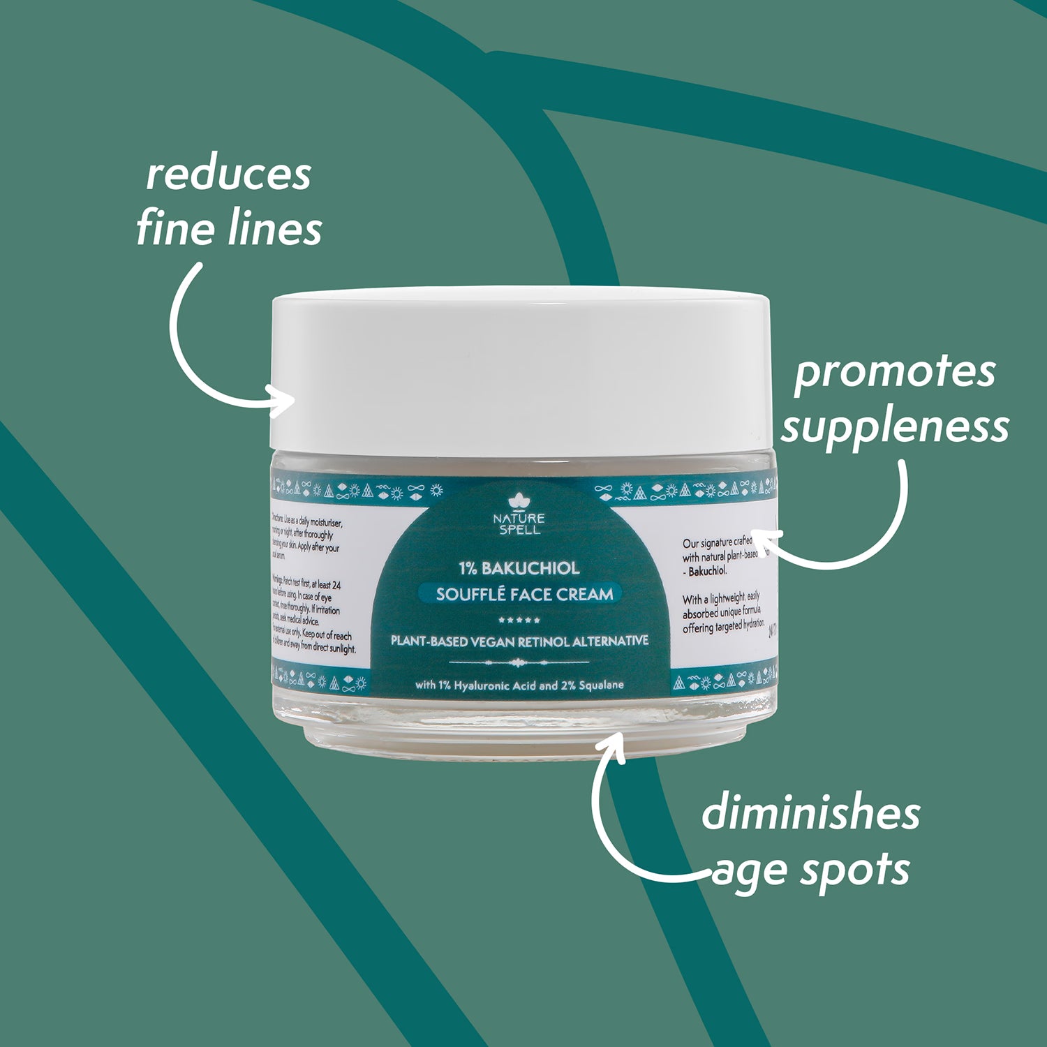 Nature Spell bakuchiol souffle face cream 100ml, UK version