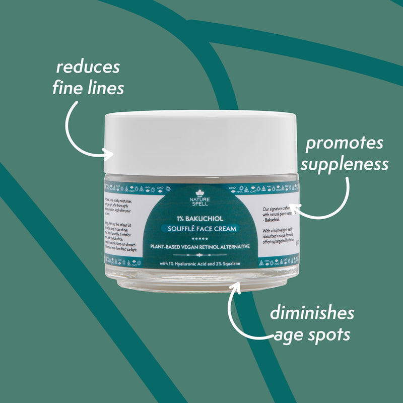 Nature Spell bakuchiol souffle face cream 100ml, UK version