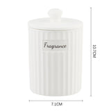 Livingandhome gardenia soy wax candle in ceramic jar - British product