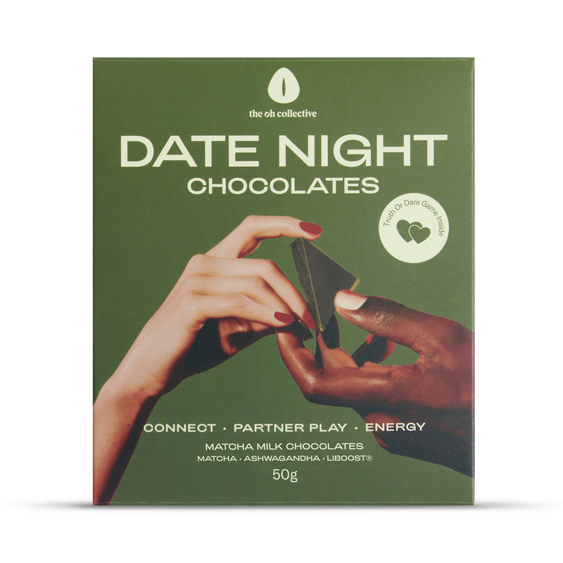 The Oh Collective white chocolate matcha libido chocolate 50g, UK version