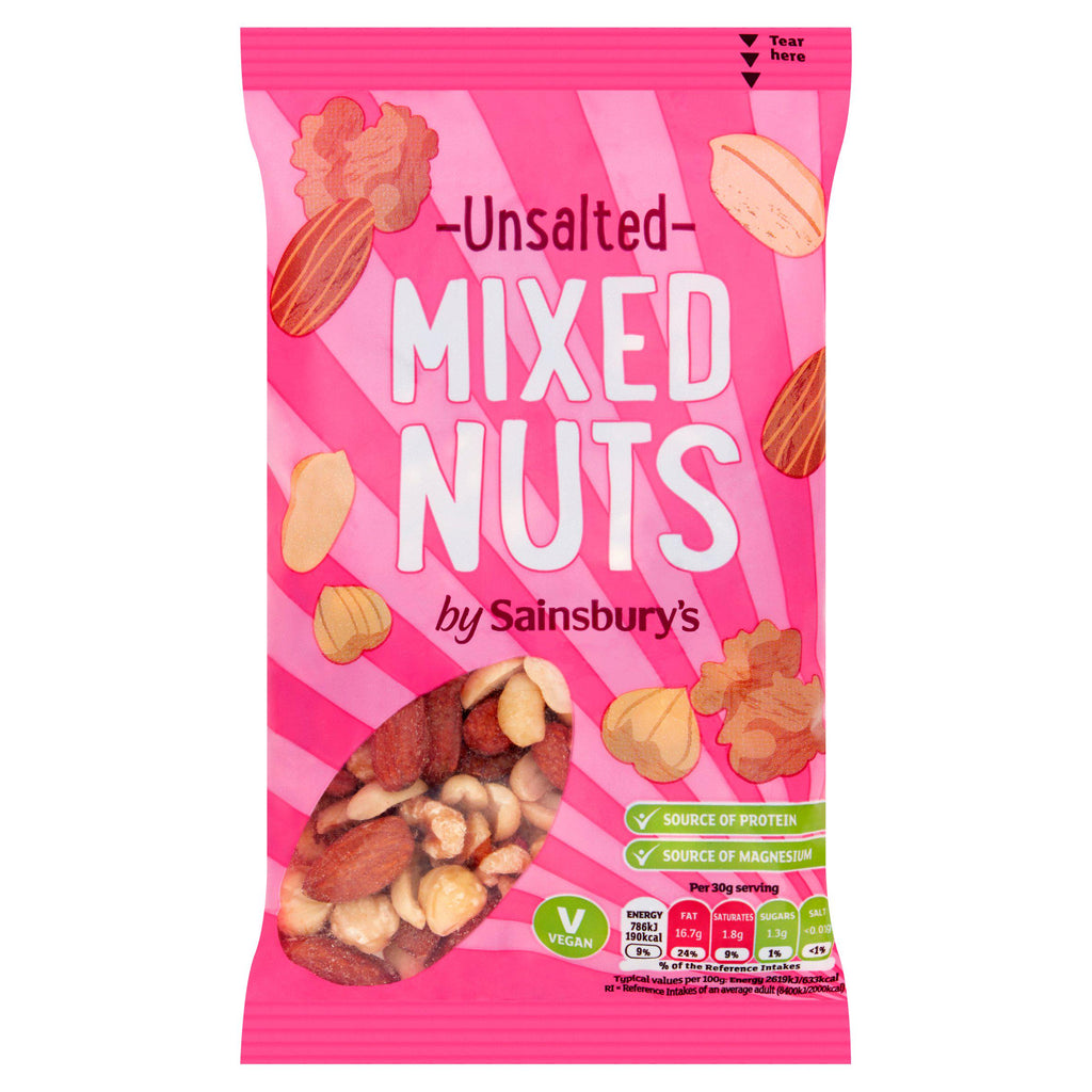 Sainsbury's Unsalted Mixed Nuts 200g