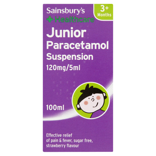 Sainsbury's Junior Paracetamol Suspension 100ml