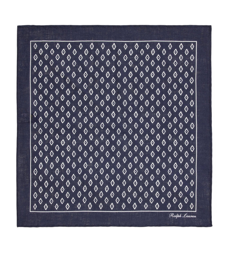 Linen Art Deco Neckerchief