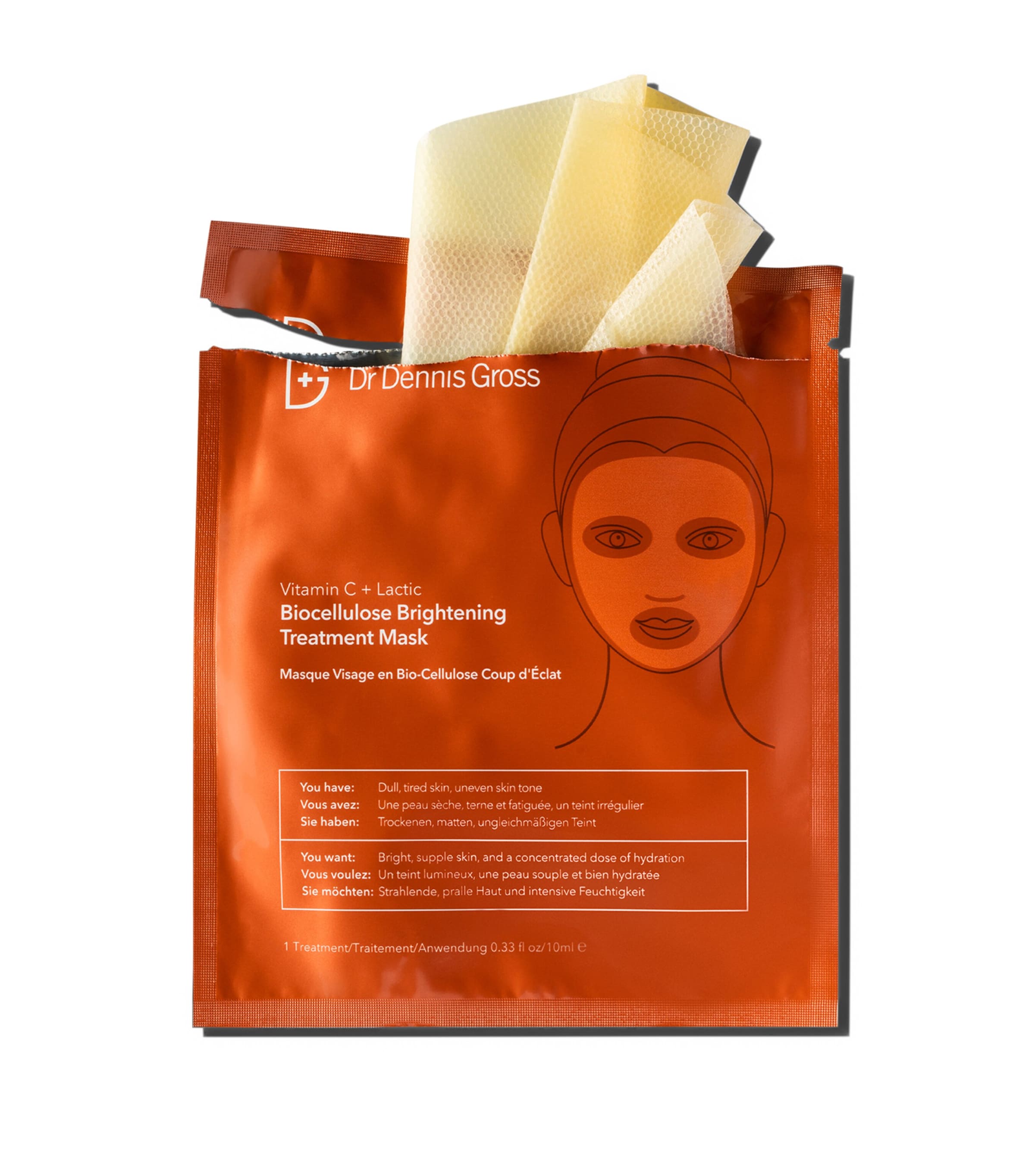 Dr Dennis Gross Brightening Treatment Mask 10ml - British product
