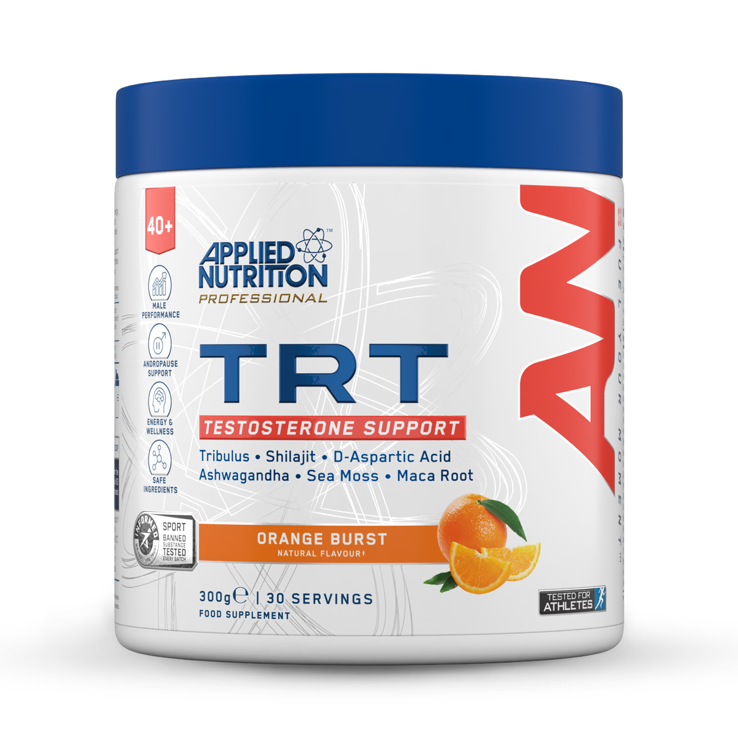 Applied Nutrition TRT testosterone support powder orange 300g (British brand)