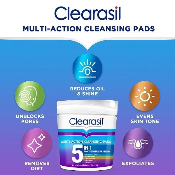 Clearasil Ultra 5 In 1 Cleansing Pads x65 GOODS Superdrug   