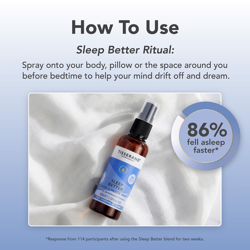 Tisserand Sleep Better pillow mist 100ml (British brand)