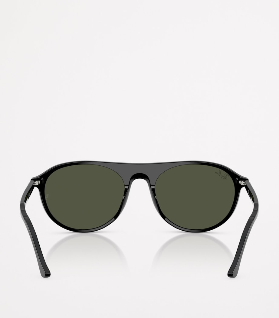 Ray-Ban RB2215 rounded square sunglasses acetate, imported from the UK