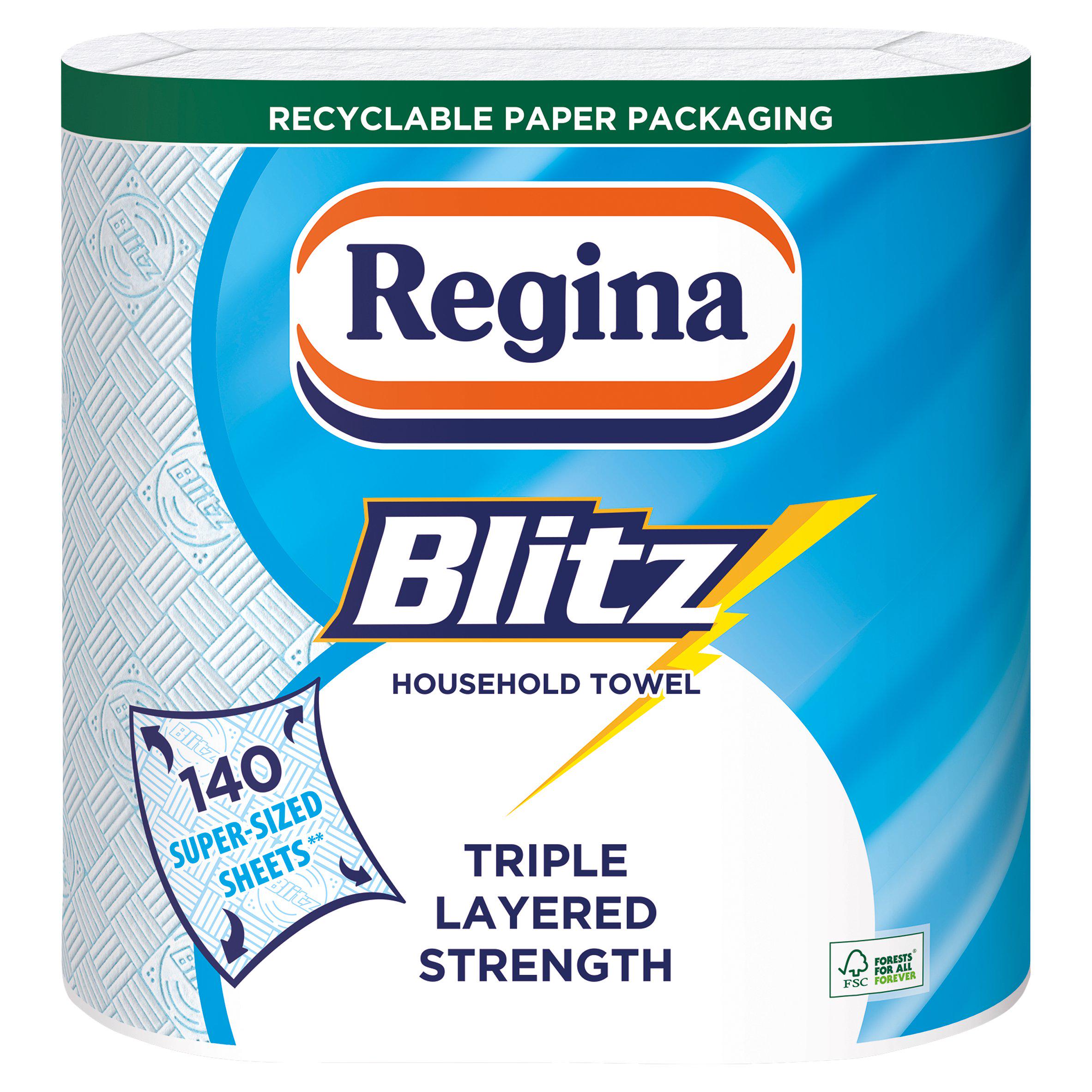 Regina Blitz Kitchen Towel Rolls x2 General Household Sainsburys   