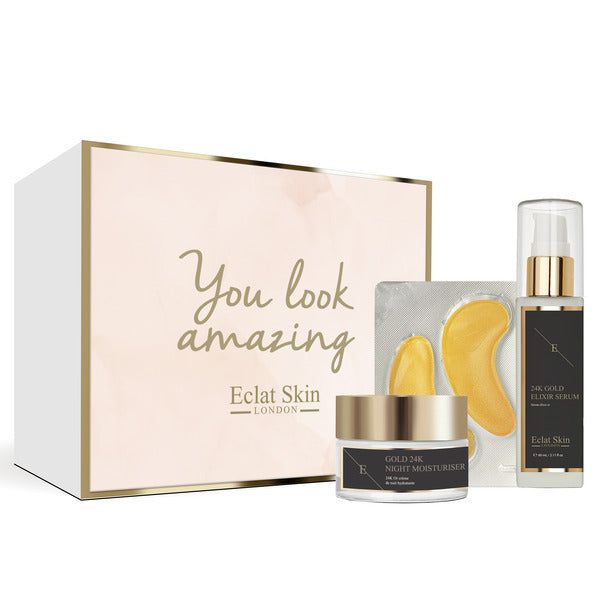 Eclat Skin London Giftbox 24K Gold Anti-Wrinkle Retinol Set GOODS Superdrug   