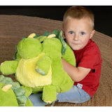 Cozy Noxxiez dinosaur plush hand warmer cushion 35cm, imported from the UK