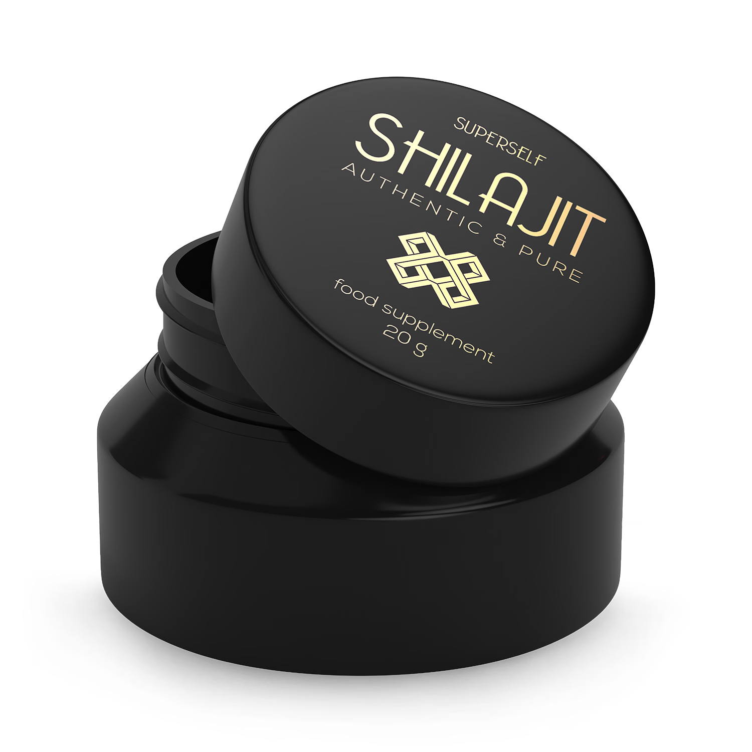 SuperSelf pure shilajit resin 20g, imported from the UK