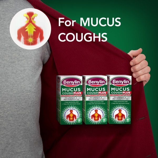 Benylin Mucus Cough Plus Decongestant Cough Syrup 100ml GOODS Superdrug   