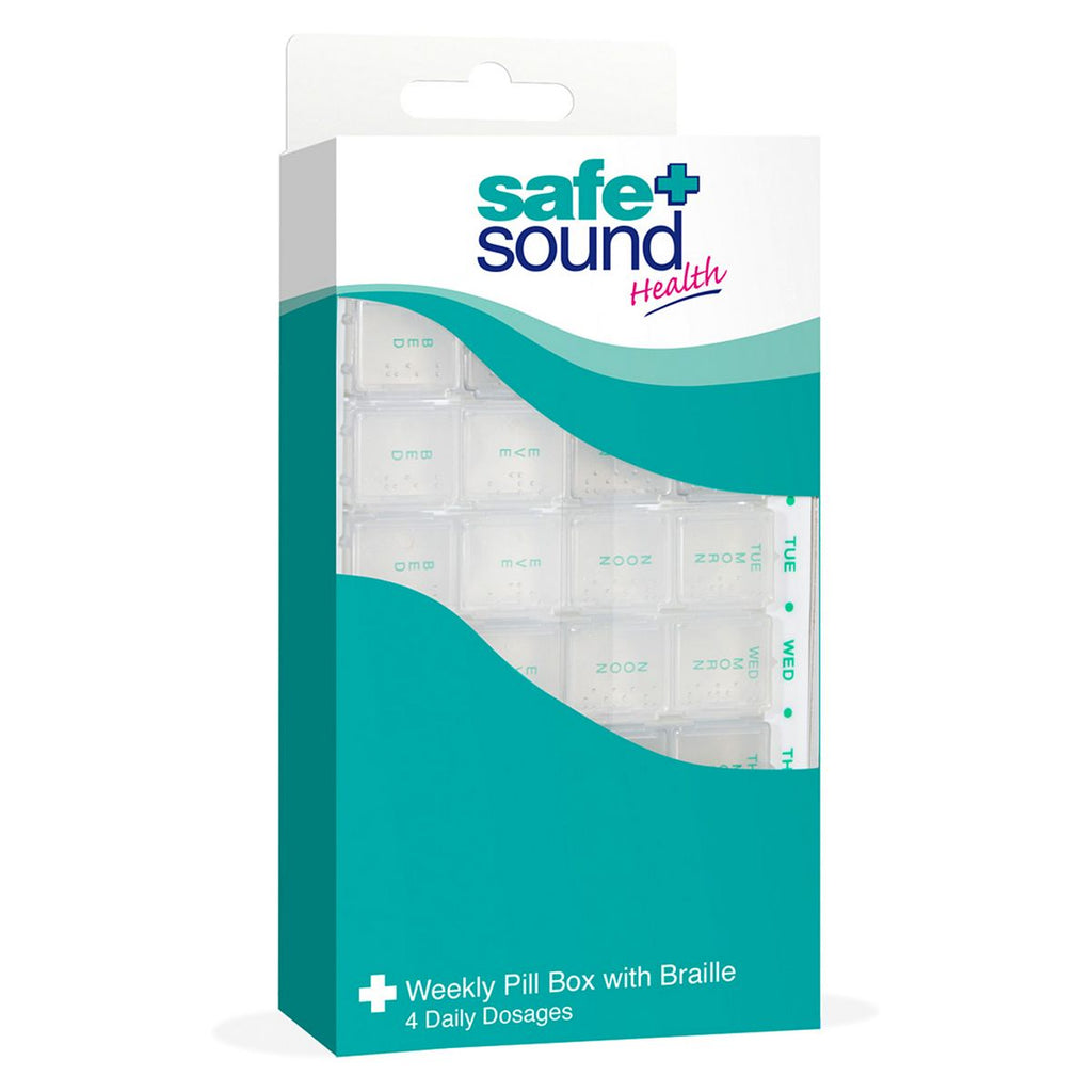 Safe & Sound Weekly Pill Box With Braille