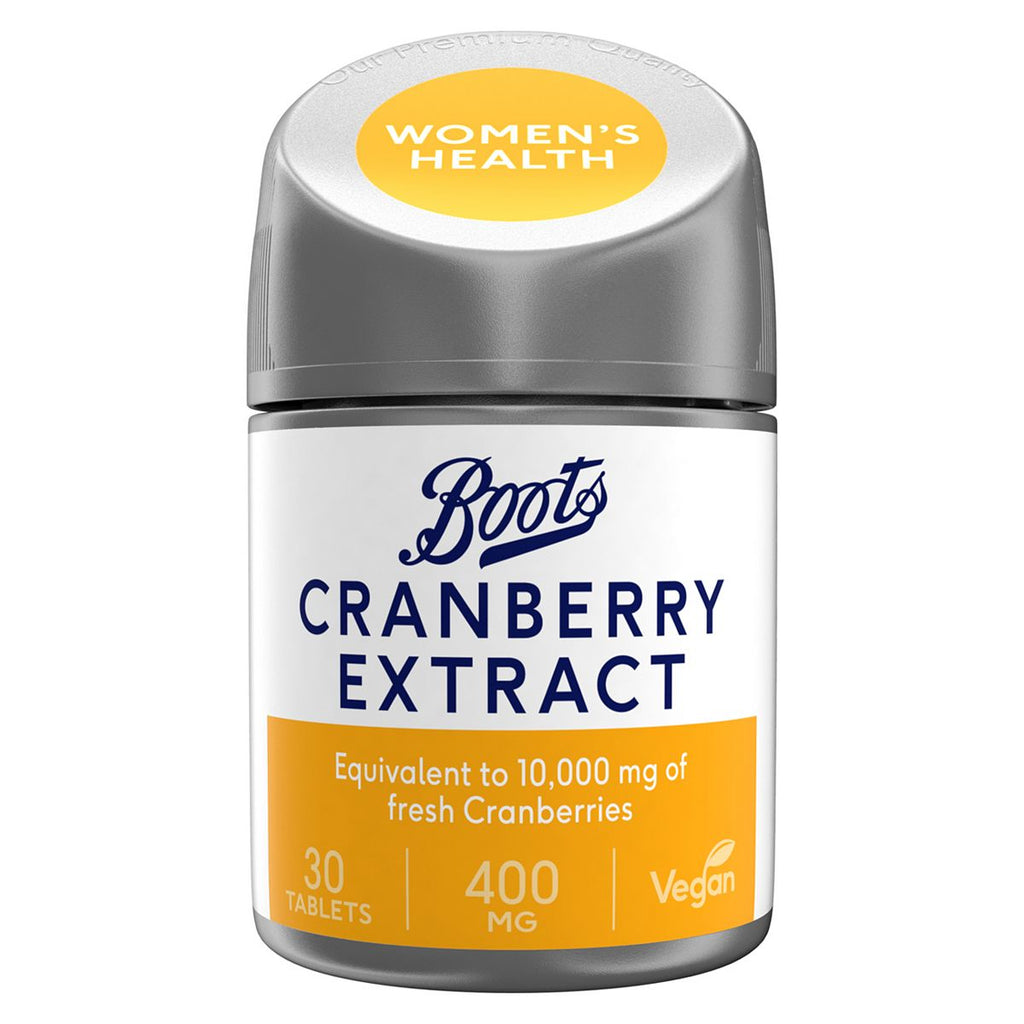 Boots Cranberry Extract 400mg 30 tablets (1 month supply)