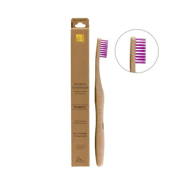 Dr Botanicals bamboo toothbrush kit pastel - British product