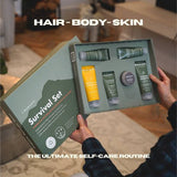 ManCave Survival Gift Set 6-piece grooming kit, imported from the UK