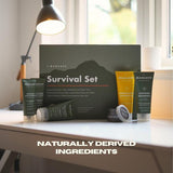 ManCave Survival Gift Set 6-piece grooming kit, imported from the UK