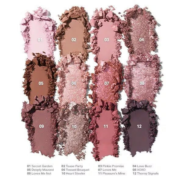 Morphe Rose Frequency Eyeshadow Palette 12 Pan, imported from the UK