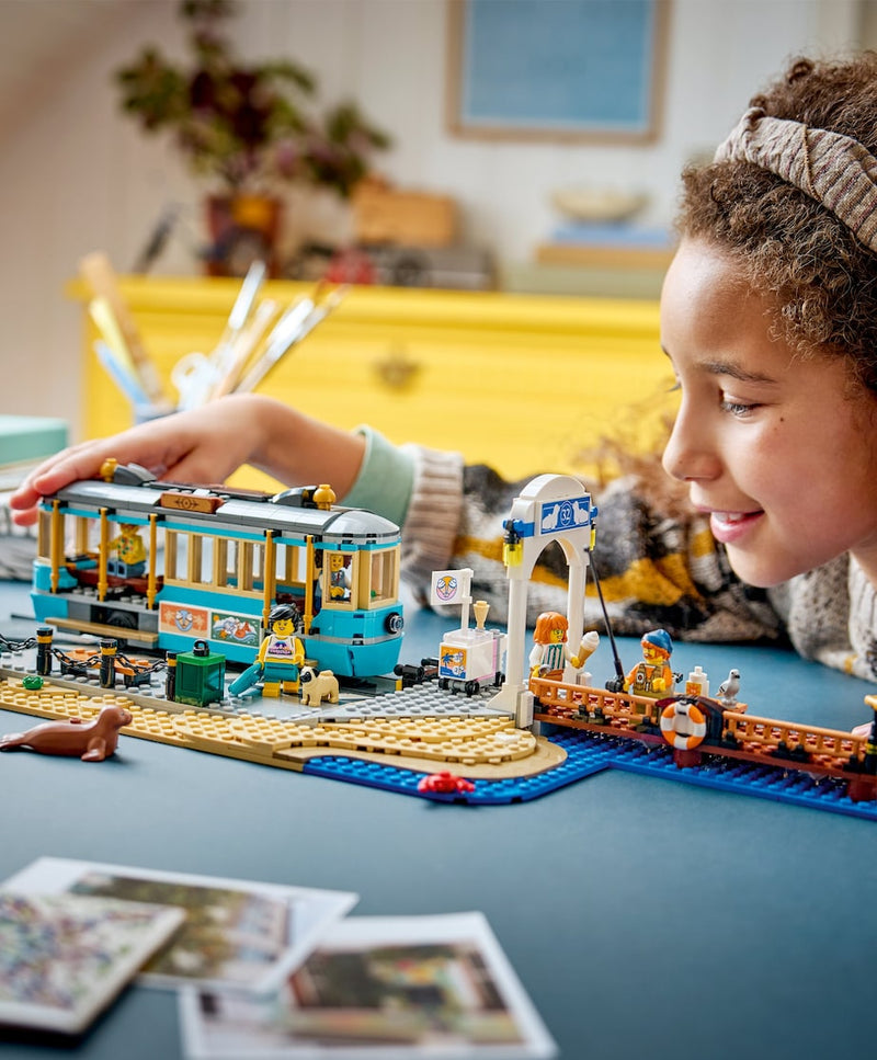 LEGO City Classic Beach Tram train toy set 60506, imported from the UK