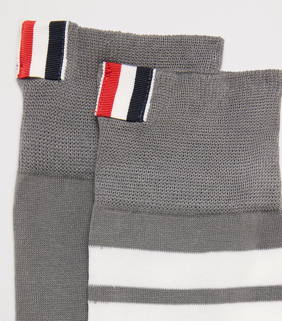 Thom Browne 4-Bar mid-calf socks, imported from the UK