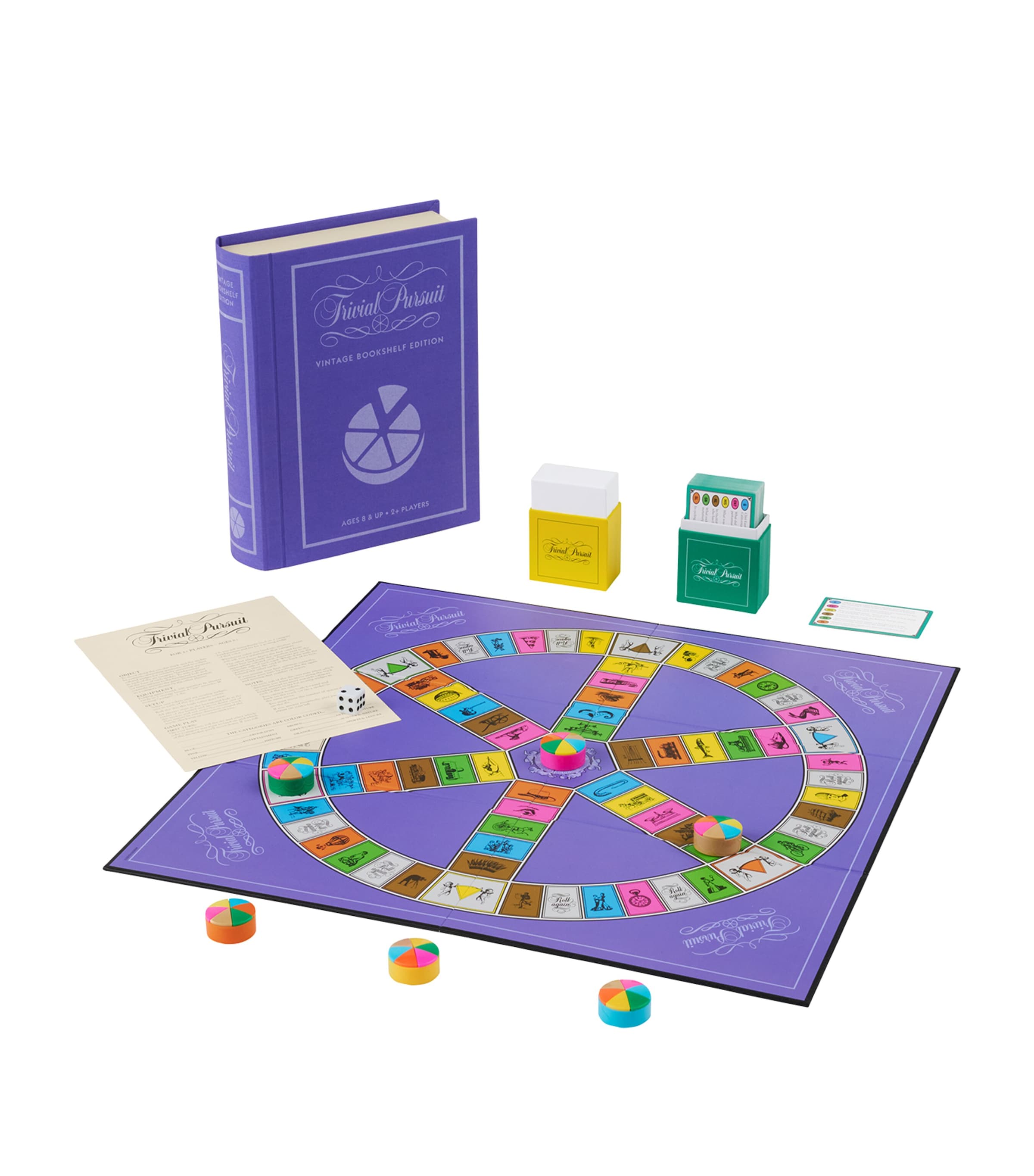 Trivial Pursuit Vintage Bookshelf board game (British brand)