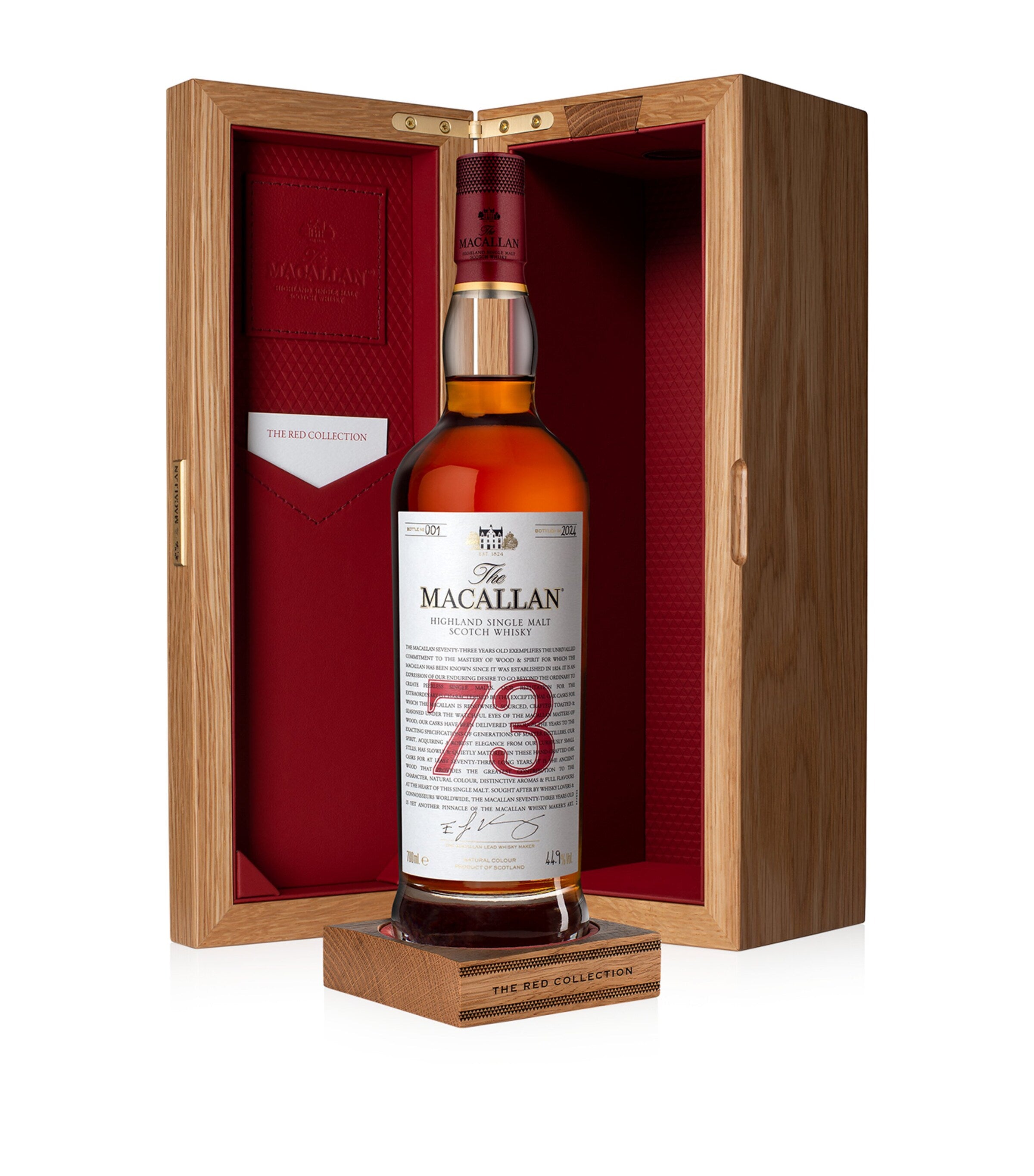 The Macallan Red Collection 73-Year-Old single malt Scotch whisky (British brand)