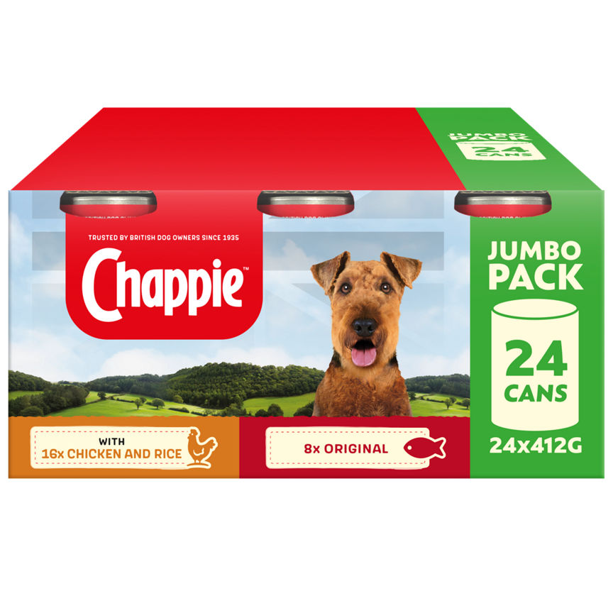 Chappie Adult Wet Dog Food Scatole Preferiti in Loaf McGrocer