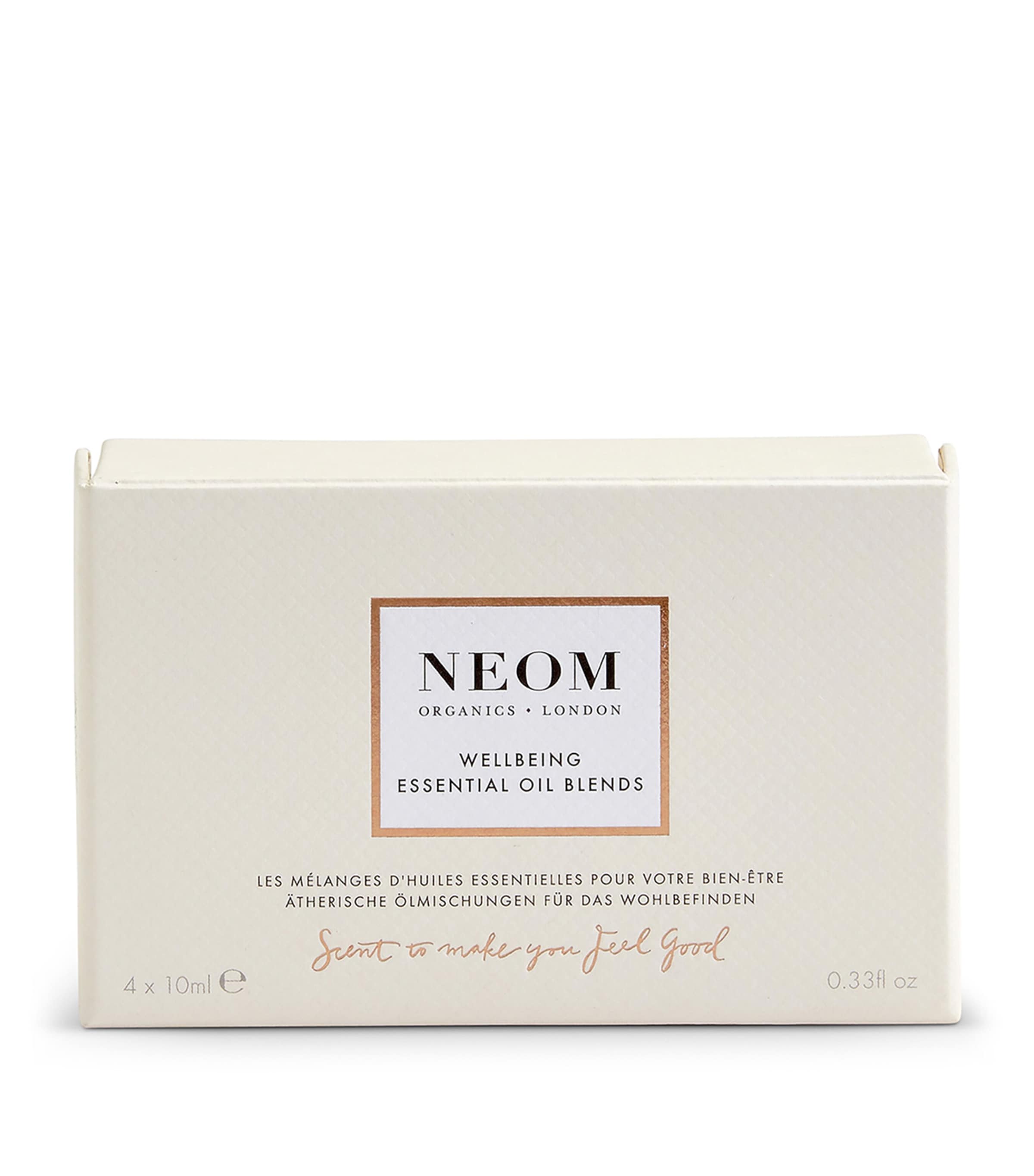 NEOM Wellbeing Essential Oil Blend Set, imported from the UK