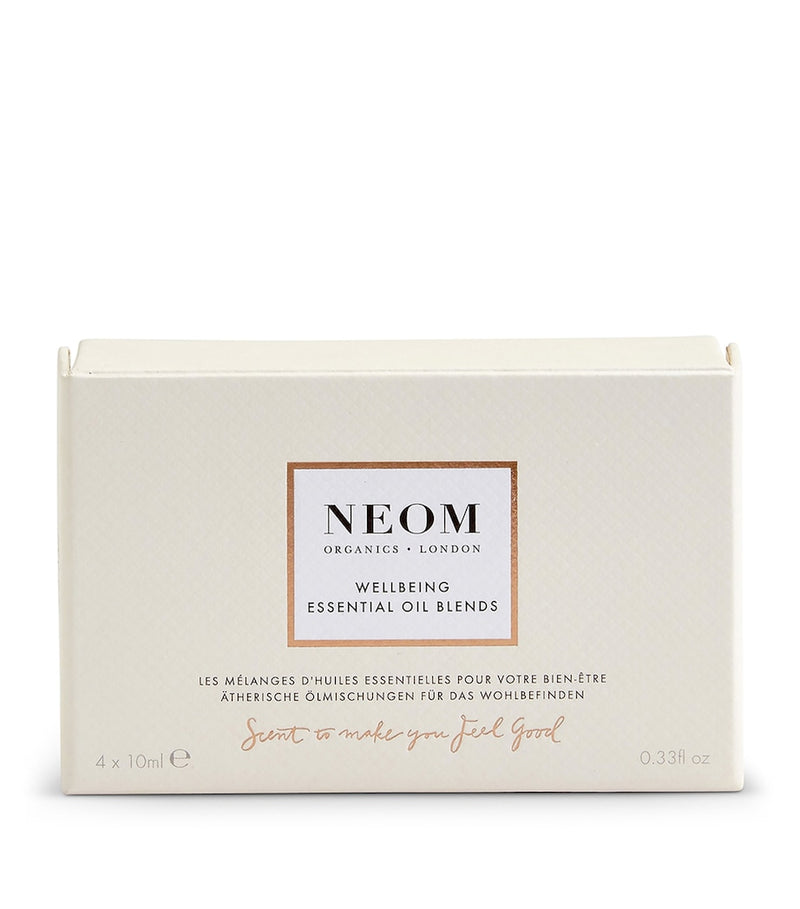 NEOM Wellbeing Essential Oil Blend Set, imported from the UK