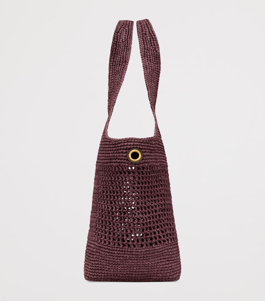 Saint Laurent Medium Icare Tote Bag raffia, imported from the UK