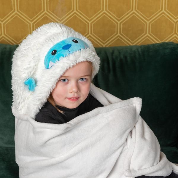 Cozy Noxxiez Yeti hooded blanket 130x100cm (British brand)