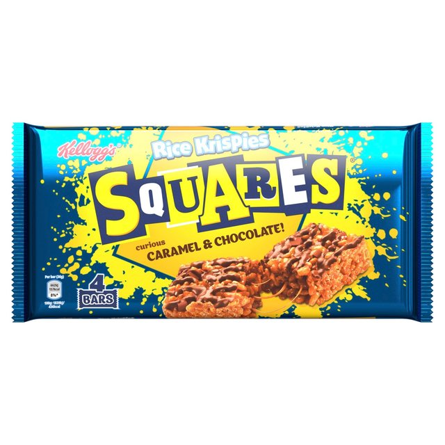 Kellogg's Chocolate Caramel Krispie Squares    4 x 36g